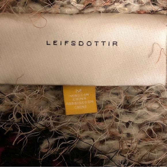 Anthropologie Leifsdottir Eyelash Oversized Button Down Cardigan,Size-Medium(?L) - Picture 6 of 10